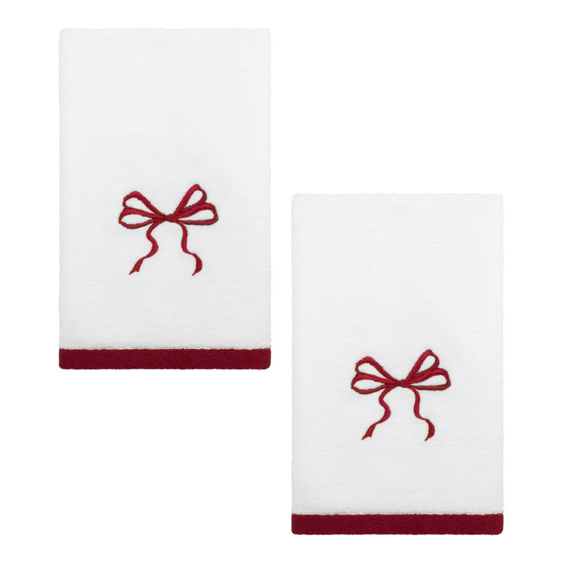 Ensemble de 2 serviettes de bain à portée de main Lefton, Serviettes à doigts - paquet de 2