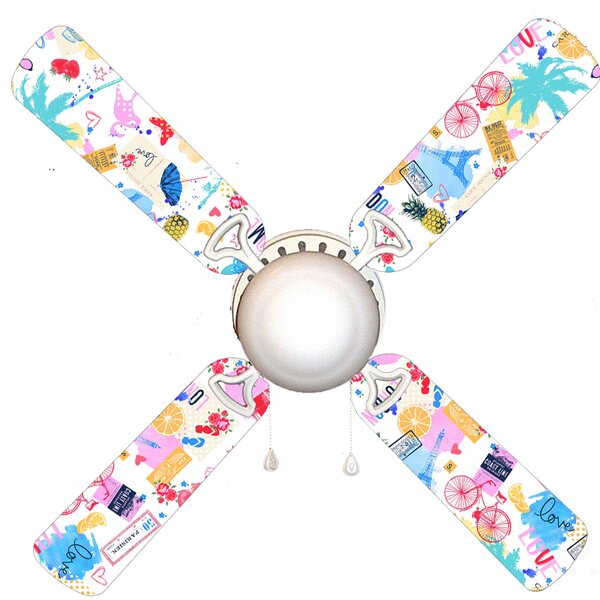 East Urban Home 42'' Ceiling Fan with Light Kit | Wayfair