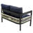Multi-Person Outdoor Iron Sofa Set With A Table-285315613