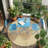 3 Piece Folding Patio Bistro Set, Patio Table & Chairs, No Assembly, Blue-373440522