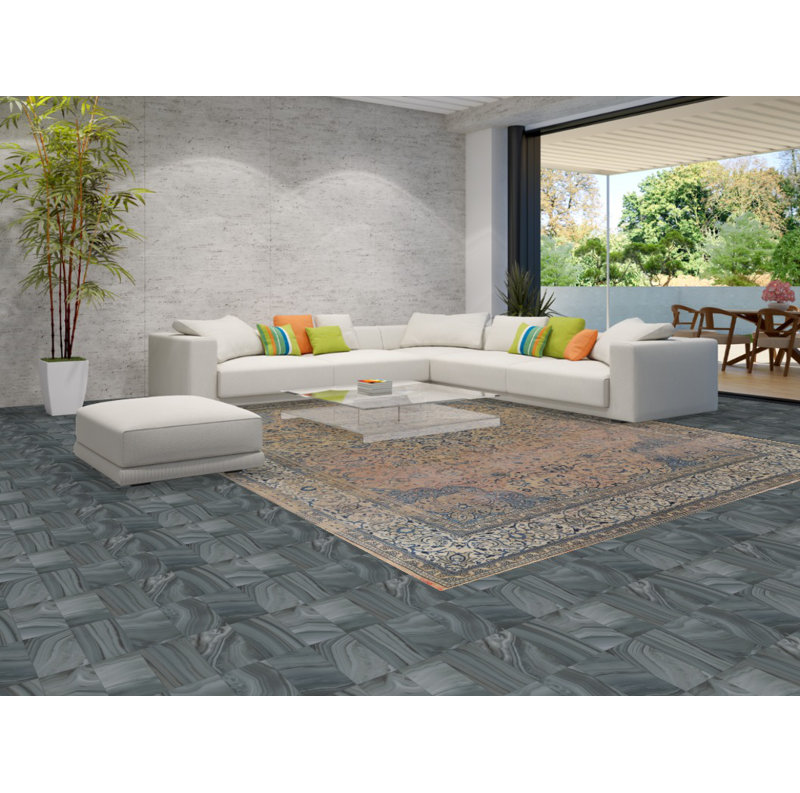 Distressed Floral Sarouk Large  Rug 11x14