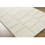 Tapis rectangulaire ivoire en laine touffeté à la main Cashanti-687456277