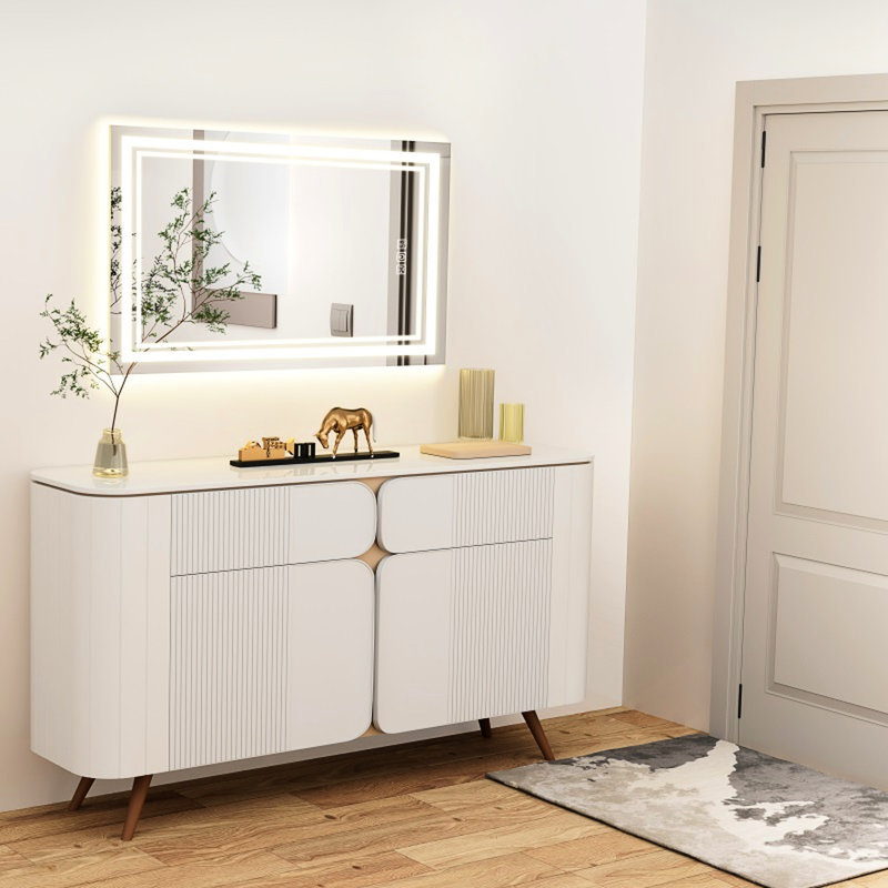 Miroir de salle de bain HD 5 mm 40 po x 24 po, 5 minutes, 3 couleurs à intensité variable, Cri90 +, fonction mémoire, meuble-lavabo mural avant et rétro-éclairé,