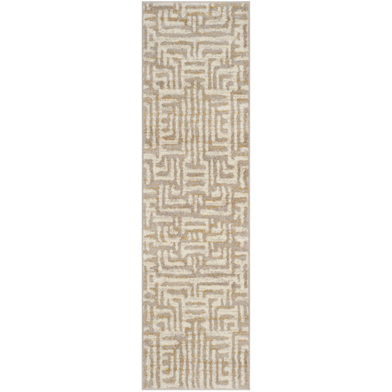 Ailssa Performance Geometric Rug, Runner 2'3" x 8'