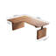 Bureau réglable en L en bois massif à gauche-187952567