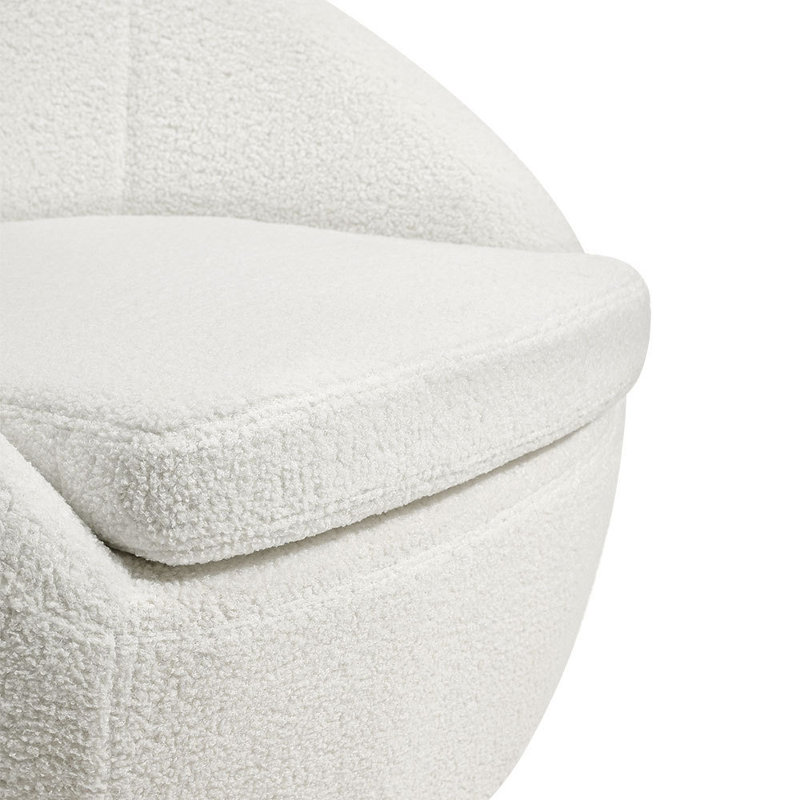Clorinde Upholstered Swivel Armchair