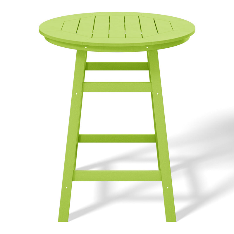 Table de bar d'extérieur ronde 34,9 po Laguna, Lime