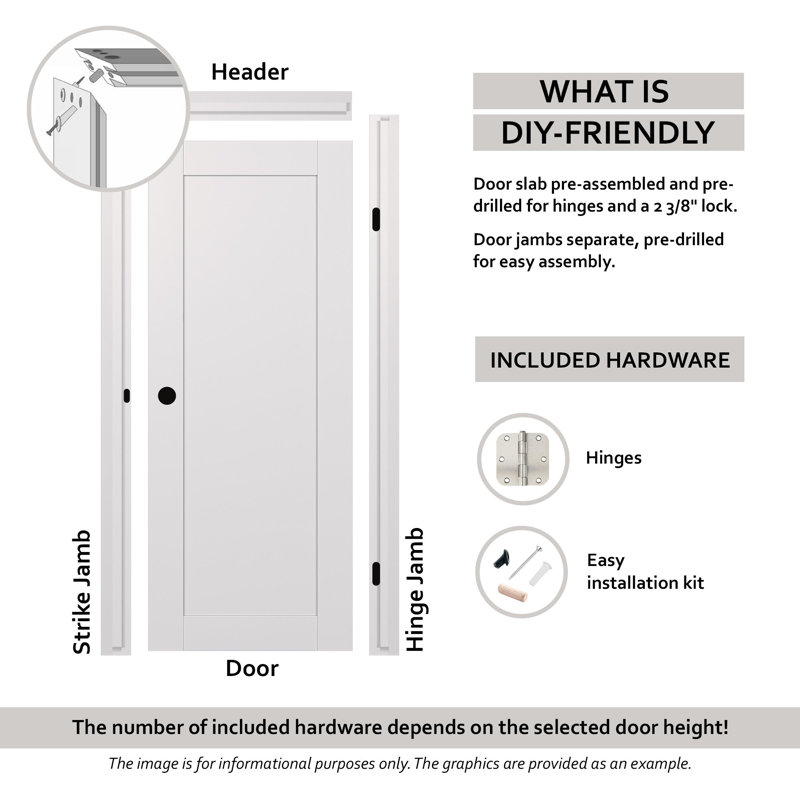 Avon Solid + Manufactured Wood Matte Standard Door, Black Matte, 23.875" H x 79.37" W, Right