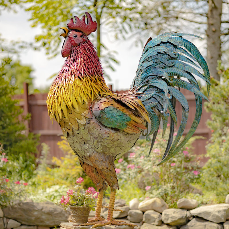 Higgenbotham Animals Weather Resistant Metal Garden Statue