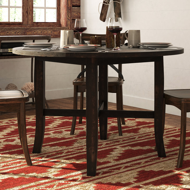 Atwood Round Table, Burnished Dark Oak