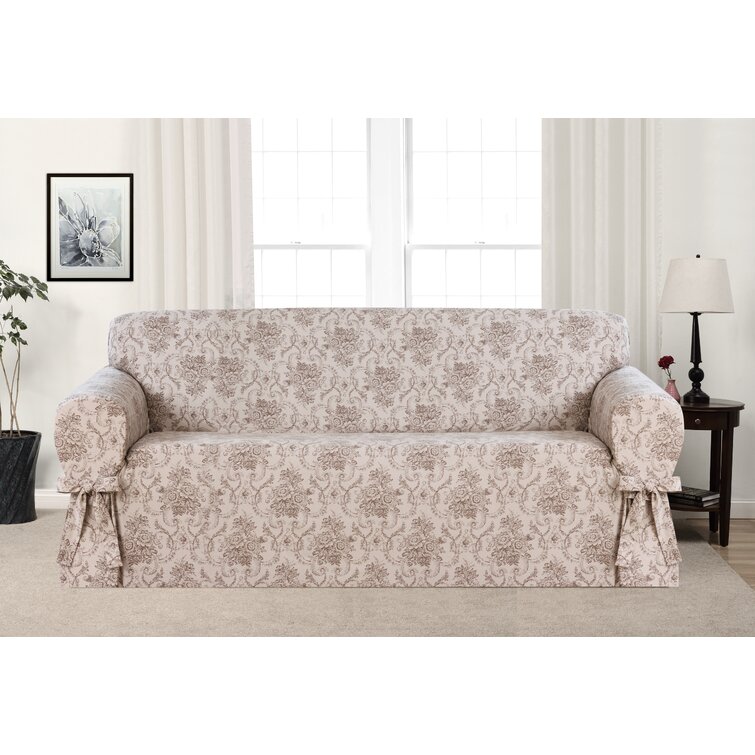 The Twillery Co. Pizarro Soft Stretch Separate Box Cushion Sofa Slipcover &  Reviews - Wayfair Canada
