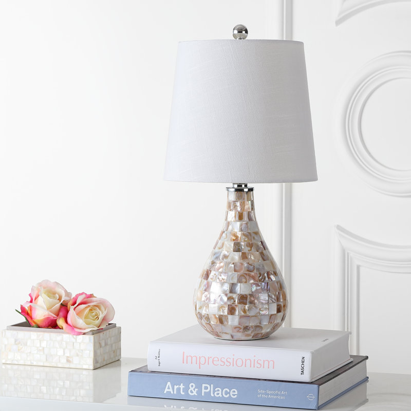 Carolyne Resin Table Lamp, Beige