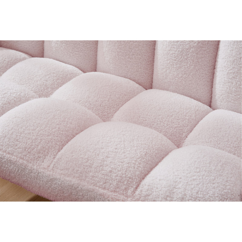 Comfortable And Stylish Loveseat Sofa For Relaxing And Entertaining, Pink