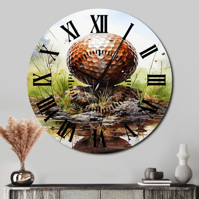 Horloge murale Minimalisme Golf Ball II - Sports