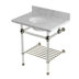 Carrara Marble/Polished Nickel