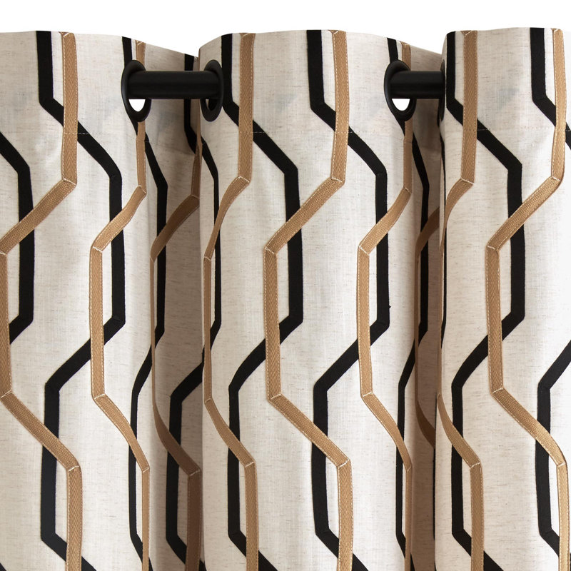Idris Blackout Door Curtain Single Panel