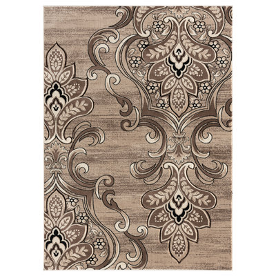 Bruh Damask Indoor Rug
