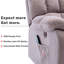 91 cm Wide Fabric Lift Assist Recliner with Massager and Heated Cushion-811305825
