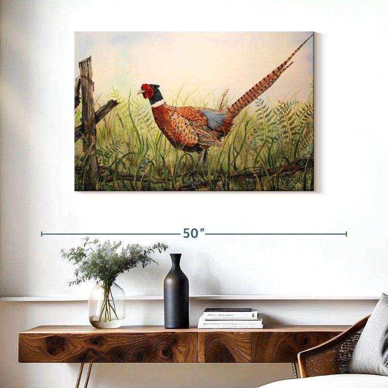 Glorious Pheasant, 26" H x 39" W