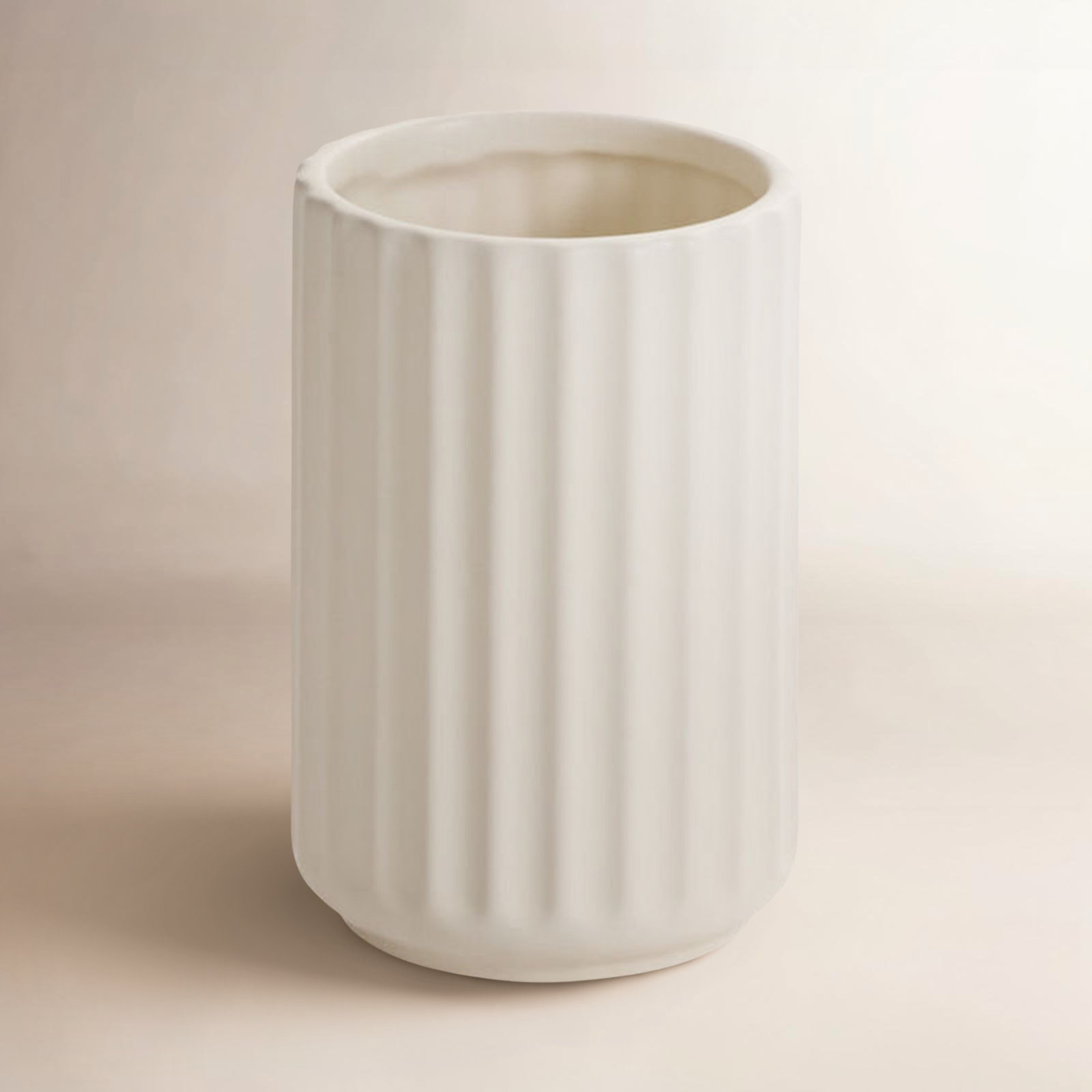 Adrina Table Vase, White
