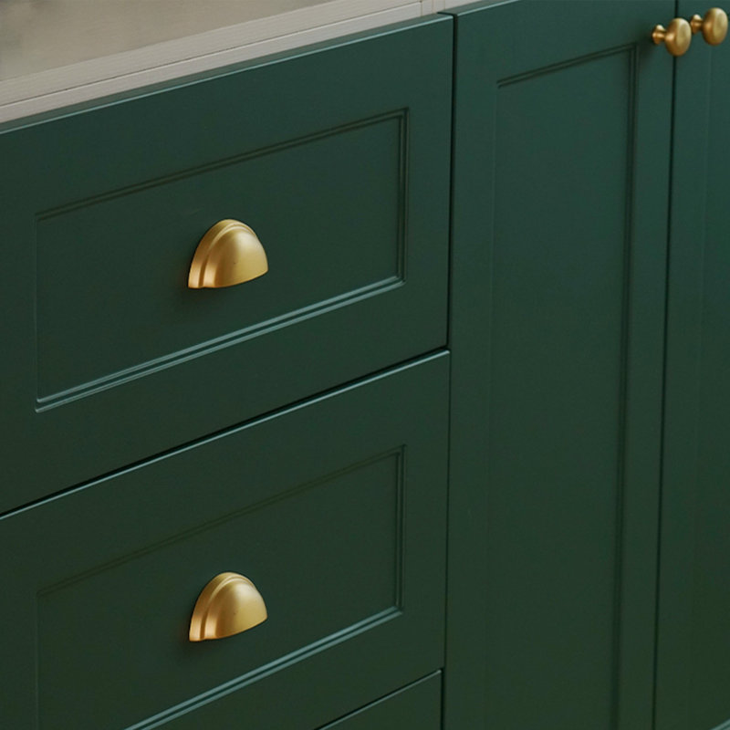 Semicircular Brass Knob Multipack