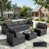 Black Rattan Dark Gray selected