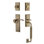 Nostalgic Warehouse New York Plate C Grip Handleset with Single Cylinder Deadbolt and Manor Lever