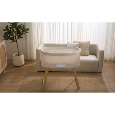 Smart Baby Bassinet with Cry Detection, Soothing Vibration, and Built-in White Noise