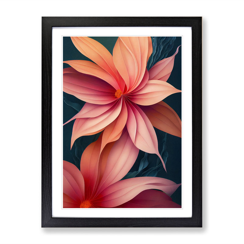 The Desirable Flowers - Framed Print, Black Framed, 64cm H x 46cm W x 2cm D