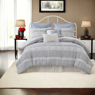 Piece Queen Bedding Sets, Polyester Jacquard Farmhouse Home Style