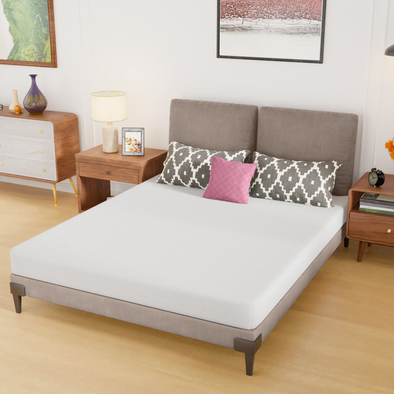 Matelas en mousse viscoélastique moyenne Alwyn Home Meridianville, Grand lit, 6"
