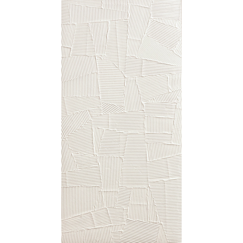 Paperstone 24"x48" 3D Textured Wall Tile, white