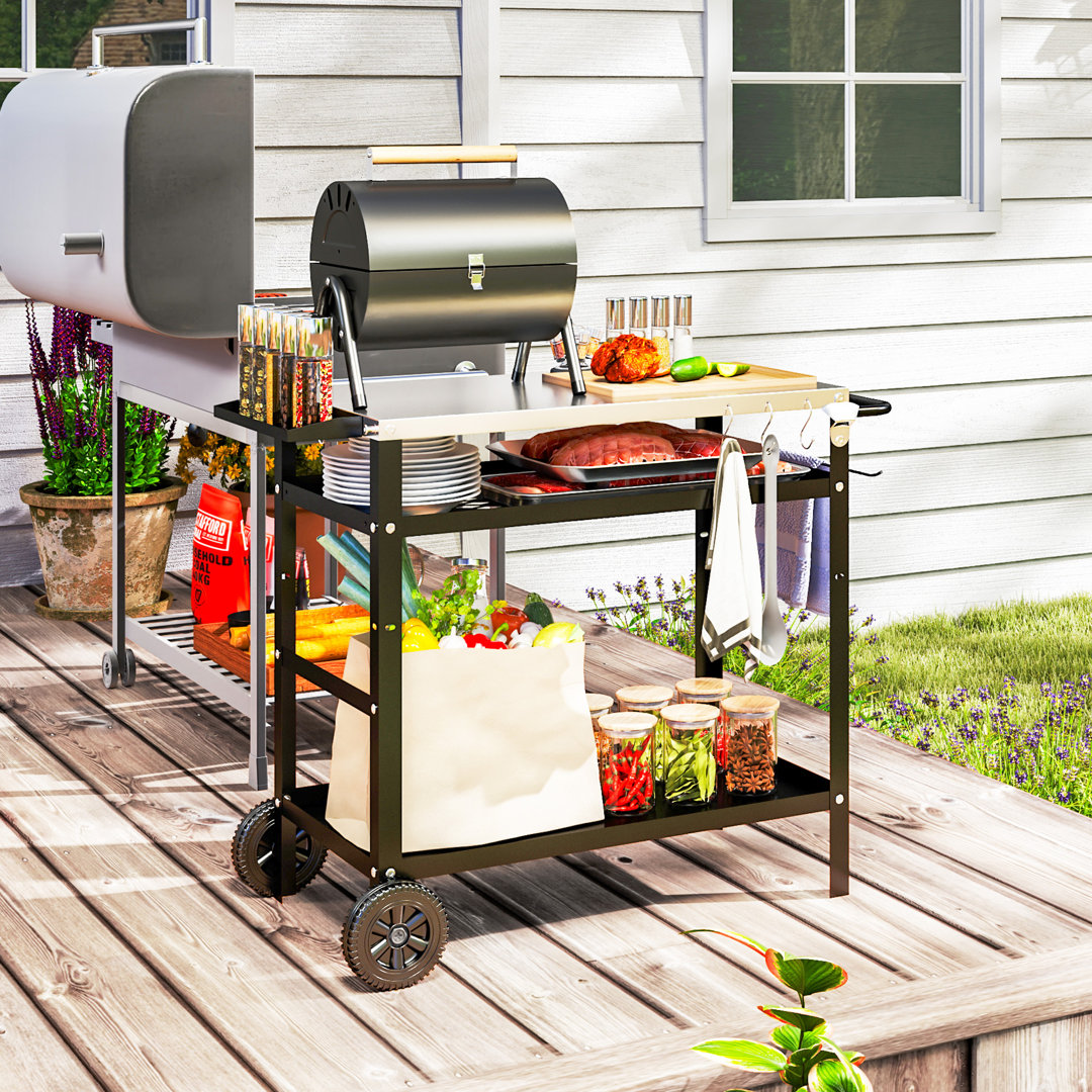 80cm H x 100cm W BBQ Trolley