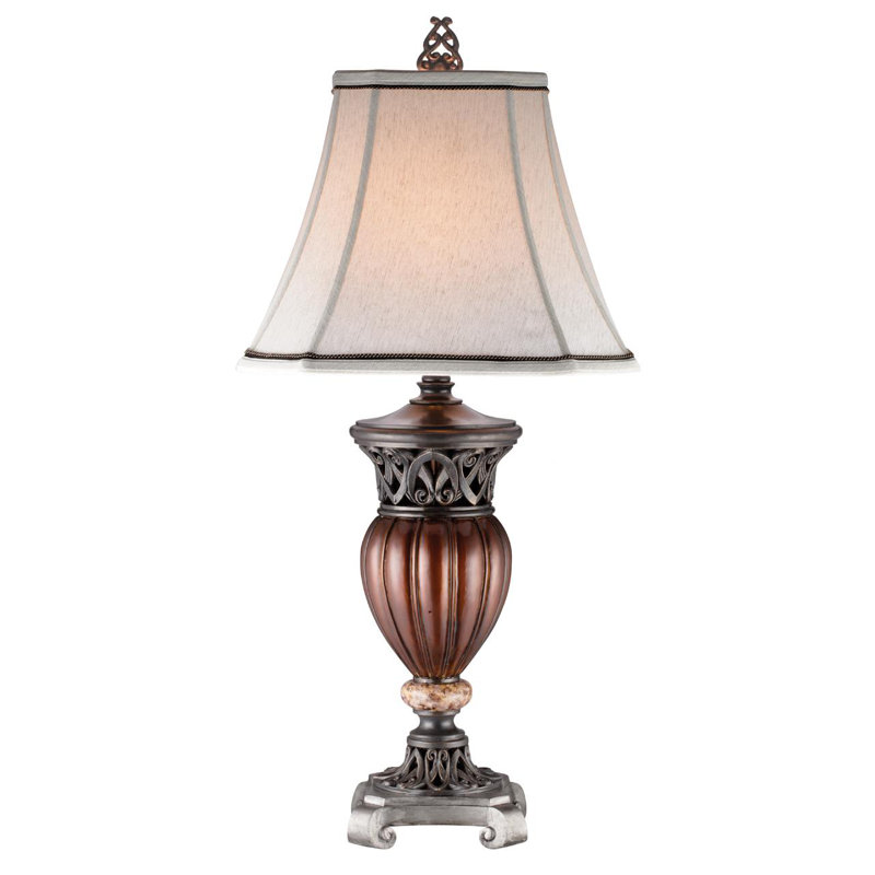 Lampe de table 32 po Frasier, Brun