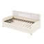 Lit plateforme simple tapissier avec rangement et tiroirs