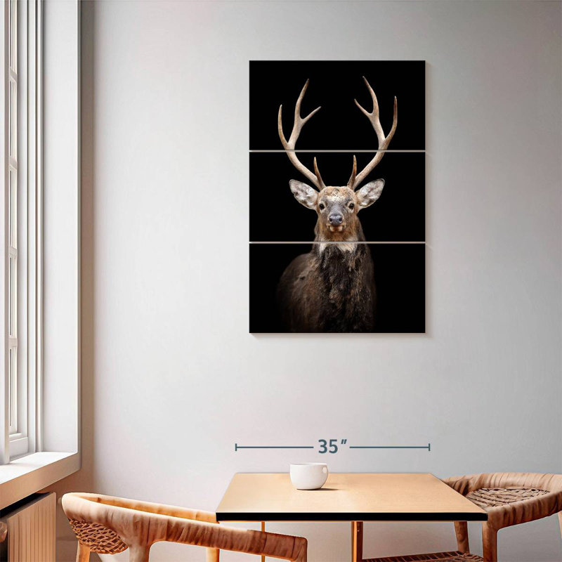 Brampt Mighty Red Deer, 57" H x 36" W