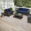 Tapis beige tissé à la machine Emmly-164911708