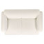 Hemington 3-Piece Upholstered Round Track Arm Sofa Set White-122874913