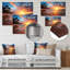 Photo de plage, coucher de soleil, sérénade X III - reproduction d'art sur métal sans cadre-955808164