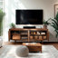 Meuble télé Acacia Harmony pour téléviseur de 75 po ou moins avec meuble multimédia avec rangement et gestion des câbles-644765700