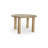 Tully Oak Round Solid Wood Base Dining Table