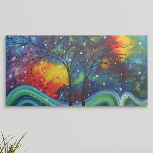 « joy » par megan duncanson, reproduction d’art, H 18 po x l 36 po x P 1,5 po, Toile