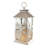 Snowflake Moulded Lantern with LED Candle