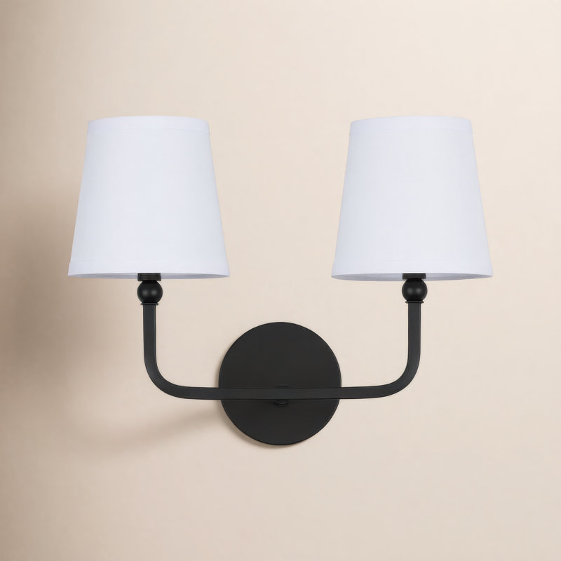 Éclairage pour meuble-lavabo à intensité variable Climsland, Noir mat, 2