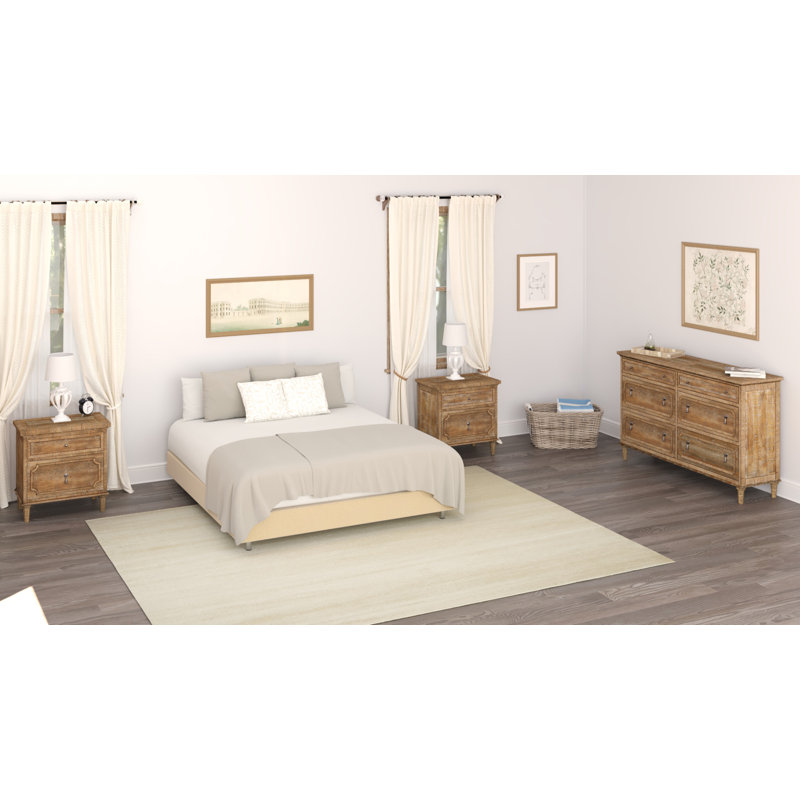 Azlynne Solid Wood Piece Bedroom Set