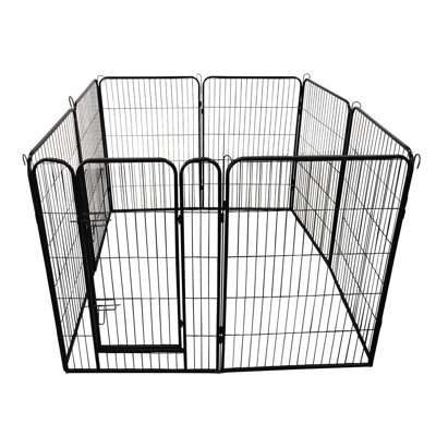 Heavy Duty 8 Panel Folding Metal Pet Playpen Dog Exercise Fence