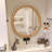 Natural Wood Round Wall Mirror, 23.62/