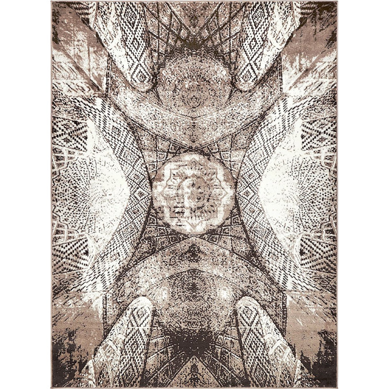 Ahron Ikat Indoor Rug, Rectangle 8' x 10'