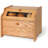 Bread Box, Solid Wood Oak Bread Box for Kitchen Countertop, Double Layer Bread Container for Bread Storage, Large Capacity Breadbox with Clear Window, Pre-assembled-1842991407