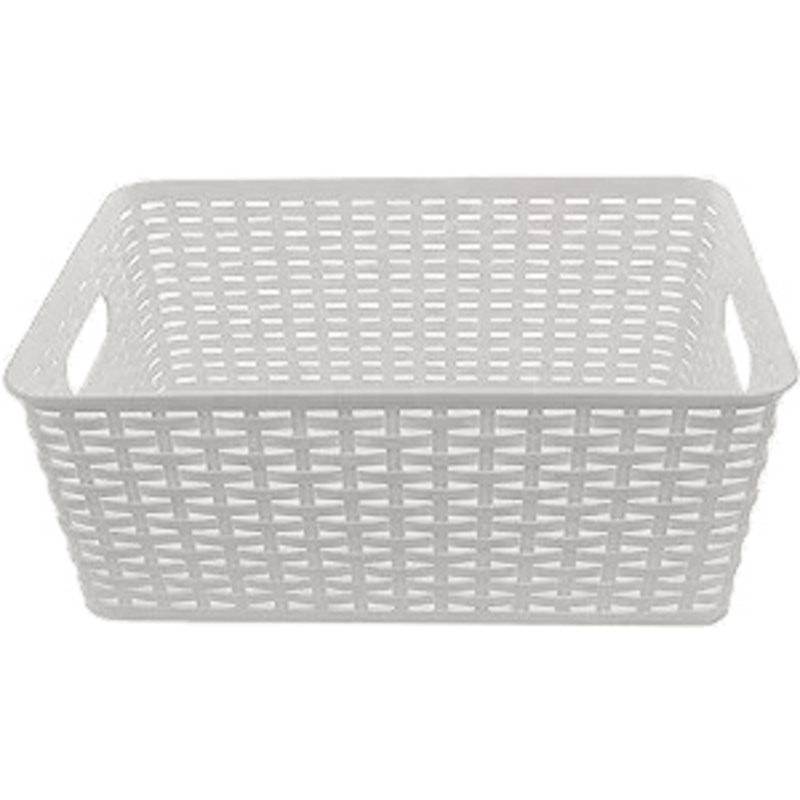 Organisateur de panier en plastique, Petit, Gris